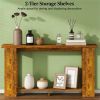 Console table, entrance table, sofa table, hallway table, storage desk, distressed brown