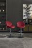 Bar Stools Set of 2 - Adjustable Barstools with Back and Footrest, Counter Height Bar Chairs for Kitchen, Pub -RED