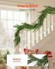 Faux Norfolk Christmas Garland 5Ft Artificial Greenery Xmas Decor for Fireplace