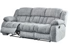 STONIC GREY RECLINING SOFA and LOVESEAT