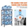 4 Tiers Water Jug Holder, 5 Gallon Water Bottle Holder, Double Row Water Bottle Rack for 8 Bottles, Heavy Duty Water Jug Rack for Kitchen, Office