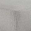 Nate 20 inch Square Pouf in Grey