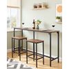 Bar Table, 1PCS 53Ã¢â‚¬Â³ Kitchen Bar Table, Tall Dining Tables with Rounded Edge, Rectangular High Top Kitchen Tables for Balcony, Living Room