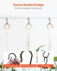 36 Pack S Hooks with Safety Buckle 39.68 LBS Capacity Heavy Duty Metal Hooks