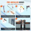 Pool Fence, 4 x 96 FT Pool Fences for Inground Pools, Removable Child Safety Pool Fencing, Easy DIY Installation Swimming Pool Fence