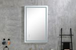 LED Bathroom Mirror 40 "x 20" with Front and Backlight, Large Dimmable Wall Mirrors with Anti-Fog, Memory, 3 Colors, LED Vanity Mirror