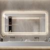 48*32 inch Bathroom Mirror with Led Lights , Anti-Fog Lighted Vanity Mirrors for Wall Mounted, 3 Colors and 5 level Dimmable, Horizontal/Vertical