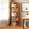 5 Tier Rotating Bookshelf, 360Ã‚Â° Display Round Spinning Bookshelf, Space-Saving, Small Space Rotating Bookshelf Tower for Bedroom, Living Room, Home