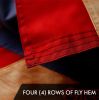 2 Pack American USA Tea-Stained Flag 3x5 Ft Embroidered 420D Polyester Embroidered Stars