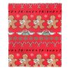 WB / Friends, Gingerbread Pattern, Silk Touch Throw Blanket, 50"x60"