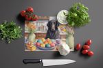 NEW Decorating Easter Flat-Coated Retriever Glass Cutting Board Decorative Tempered Glass Kitchen Cutting and Serving Board Large Size Chopping Board