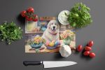 NEW Decorating Easter Great Pyrenees Glass Cutting Board Decorative Tempered Glass Kitchen Cutting and Serving Board Large Size Chopping Board