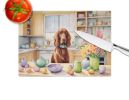 Decorating Easter Irish Setter Glass Cutting Board Decorative Tempered Glass Kitchen Cutting and Serving Board Large Size Chopping Board