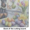 Decorating Easter Doberman Pinscher Glass Cutting Board Decorative Tempered Glass Kitchen Cutting and Serving Board Large Size Chopping Board