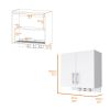 Weiser Wall Storage Cabinet, Space Saver Storage Cabinet with Broom Hangers