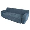 U_Style 81.5" Minimalist Compression Sofa, Curved Design, 3-Seater Casual Sofa for Living Rooms, Bedrooms, and Apartments