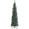 6FT Green Artificial Christmas Tree - 267 Lush Tips, 31 Realistic Pine Cones, Foldable Metal Stand