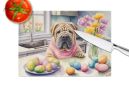 NEW Decorating Easter Shar Pei Glass Cutting Board Decorative Tempered Glass Kitchen Cutting and Serving Board Large Size Chopping Board