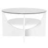 U Shaped Contemporary Coffee Table in White