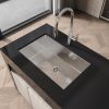 Kitchen Sink 30" x 19" Multifunctional Undermount Workstation Kitchen Sink S304 Stainless Steel Handmade Modern Single Bowl Kitchen Sink (Sink Only)