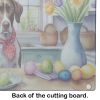 NEW Decorating Easter Pointer Glass Cutting Board Decorative Tempered Glass Kitchen Cutting and Serving Board Large Size Chopping Board