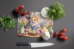NEW Decorating Easter Corgi Glass Cutting Board Decorative Tempered Glass Kitchen Cutting and Serving Board Large Size Chopping Board