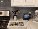 Decorating Easter German Shepherd Glass Cutting Board Decorative Tempered Glass Kitchen Cutting and Serving Board Large Size Chopping Board