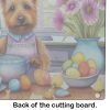 NEW Decorating Easter Australian Terrier Glass Cutting Board Decorative Tempered Glass Kitchen Cutting and Serving Board Large Size Chopping Board