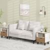 Nightstand Set of 2 with Drawer and Open Storage Shelf for Bedroom
