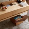 Elevating Center Table Low Table 100% Solid Oak Wood Top Plate Desk Coffee Table Width 100 x Depth 60 x Height 45 cm Study Desk Work From Home Easy To