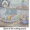 NEW Decorating Easter Tibetan Terrier Glass Cutting Board Decorative Tempered Glass Kitchen Cutting and Serving Board Large Size Chopping Board