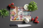 Decorating Easter American Eskimo Glass Cutting Board Decorative Tempered Glass Kitchen Cutting and Serving Board Large Size Chopping Board