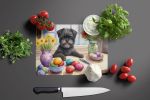 Decorating Easter Affenpinscher Glass Cutting Board Decorative Tempered Glass Kitchen Cutting and Serving Board Large Size Chopping Board