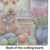 Decorating Easter Lakeland Terrier Glass Cutting Board Decorative Tempered Glass Kitchen Cutting and Serving Board Large Size Chopping Board