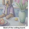 NEW Decorating Easter Otterhound Glass Cutting Board Decorative Tempered Glass Kitchen Cutting and Serving Board Large Size Chopping Board