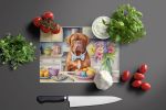 NEW Decorating Easter Dogue de Bordeaux Glass Cutting Board Decorative Tempered Glass Kitchen Cutting and Serving Board Large Size Chopping Board