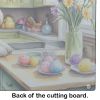 Decorating Easter Sealyham Terrier Glass Cutting Board Decorative Tempered Glass Kitchen Cutting and Serving Board Large Size Chopping Board