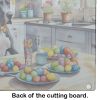 Decorating Easter Great Dane Glass Cutting Board Decorative Tempered Glass Kitchen Cutting and Serving Board Large Size Chopping Board