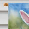 Bloodhound Easter Egg Hunt House Flag Large Porch Sleeve Pole Decorative Outside Yard Banner Artwork Wall Hanging, Polyester, House Size, Multicolor