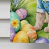 Cockapoo Easter Egg Hunt House Flag Large Porch Sleeve Pole Decorative Outside Yard Banner Artwork Wall Hanging, Polyester, House Size, Multicolor