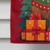 Otterhound Holiday Christmas House Flag Large Porch Sleeve Pole Decorative Outside Yard Banner Artwork Wall Hanging, Polyester, House Size, Multicolor