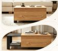 Expandable coffee table with concealed storage room