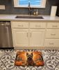 Cairn Terrier Fall Memory Foam Kitchen Mat Machine Washable Anti-Fatigue Mat Cushion Comfort Bath Mat or Kitchen Rug