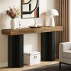 Console Table Brown Stable Legs for Living Room And Entrance Area Furniture Decorative Accessory