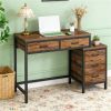 5-Drawer Computer Desk with Reversible Drawer Cabinet for Home Office Desk Space Saving Design Wardrobe for Living Room