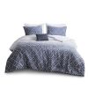 Ombre Printed Clipped Jacquard Comforter Set