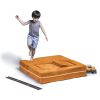 Jaxx Zipline Modular Kids Loveseat & Ottomans, Mandarin