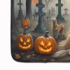 Afghan Hound Spooky Halloween Memory Foam Kitchen Mat Machine Washable Anti-Fatigue Mat Cushion Comfort Bath Mat or Kitchen Rug