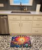 Lisianthus in Color Memory Foam Kitchen Mat Machine Washable Anti-Fatigue Mat Cushion Comfort Bath Mat or Kitchen Rug