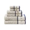 Embroidered Cotton Jacquard 6 Piece Towel Set